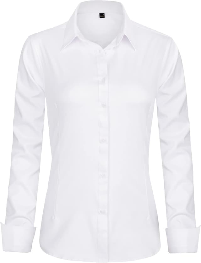 Detalle de J.VER Bluse Damen Business 95% Polyester