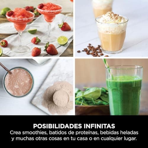 Thumbnail 9 de Ninja Blast Batidora portátil BC151EUBK 530 ml y tapa antigoteo