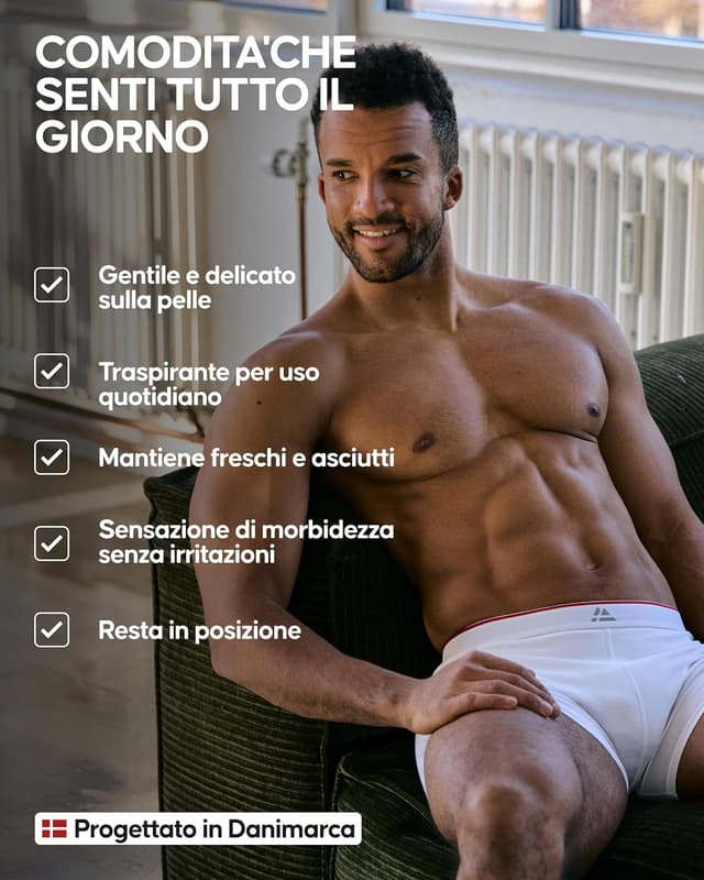 Detalle 2 de Danish Endurance boxer uomo in bambù