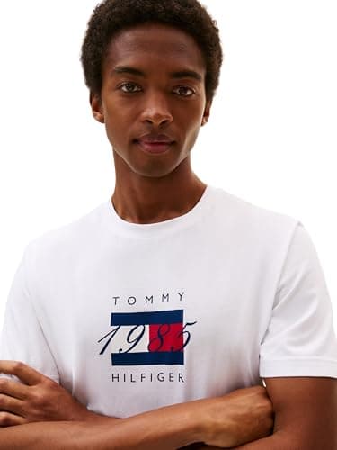 Detalle de Tommy Hilfiger Camiseta Linear Flag camiseta XS