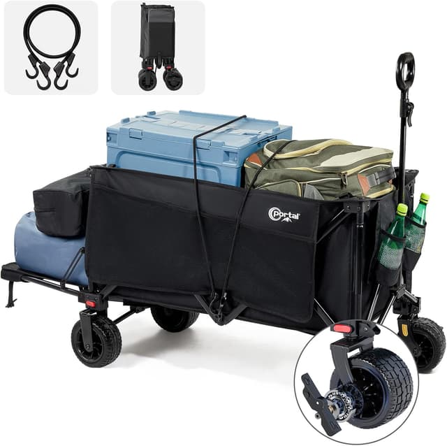 Imagen de Portal Festival Trolley 300L beach cart with wide wheels 🛒 en OfertitasTOP