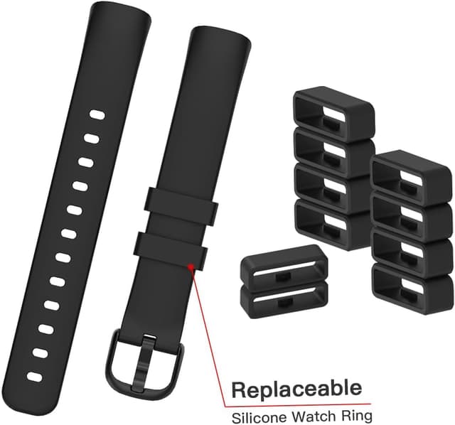 Detalle 2 de TUCANA 10PCS Watch Band Retainer Holder Compatible with Garmin (20mm silicone)