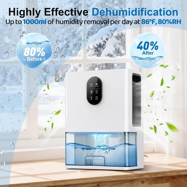 Thumbnail 4 de Deshumidificateur d'air 3000 ml silencieux pour maison 💧