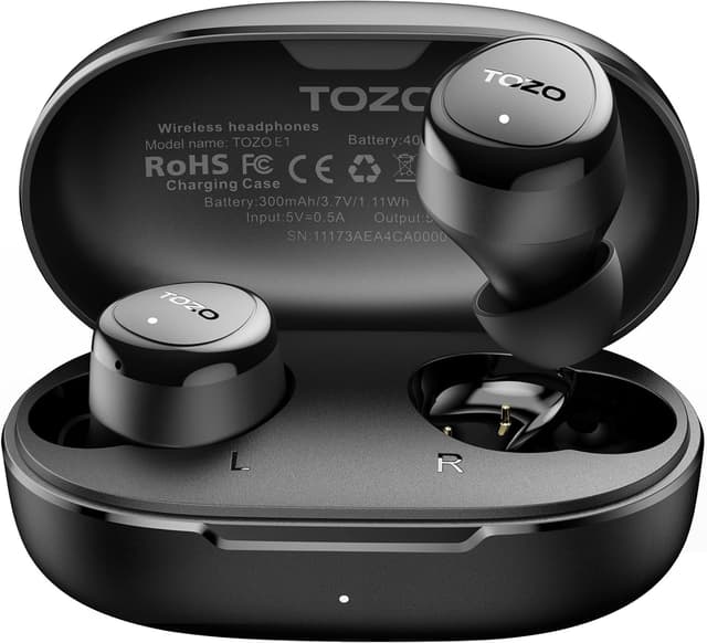 Detalle de TOZO E1 Bluetooth Kopfhörer 30 Std