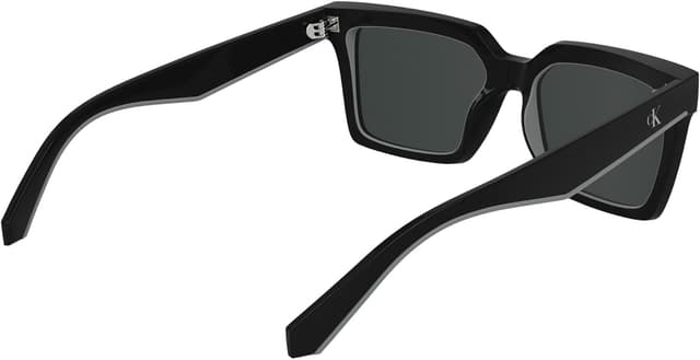 Detalle 2 de Calvin Klein Jeans CKJ25602S occhiali da sole unisex neri con lente grigio pieno