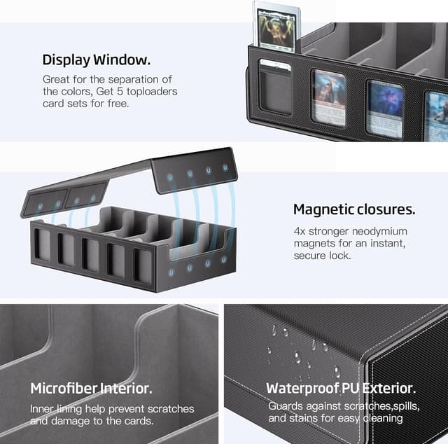 Detalle 2 de MORCCO Trading Card Storage Box 3900+ cards