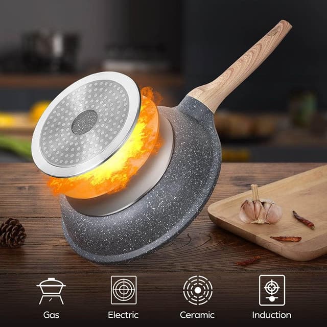 Thumbnail 3 de ZUOFENG Padella antiaderente 28 cm con coperchio