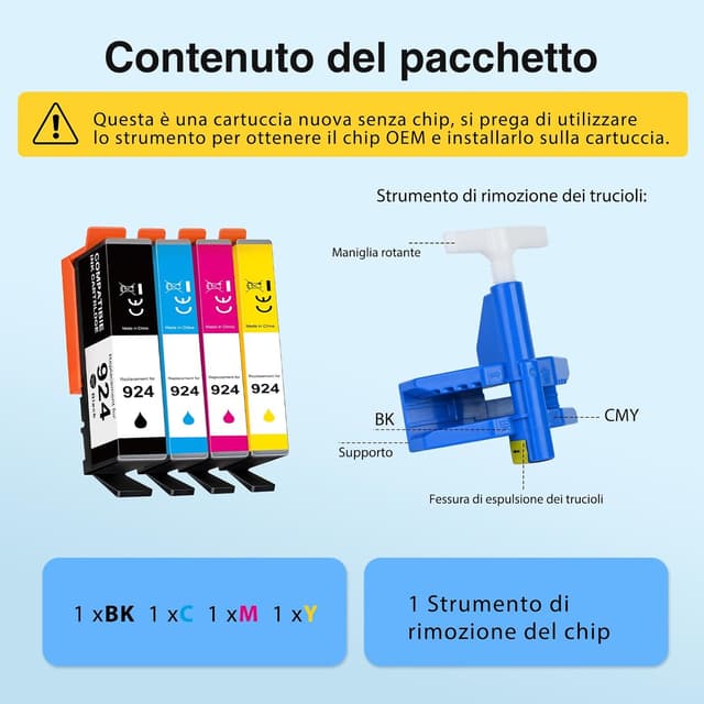 Detalle 2 de Starink 924 cartucce inchiostro HP 924
