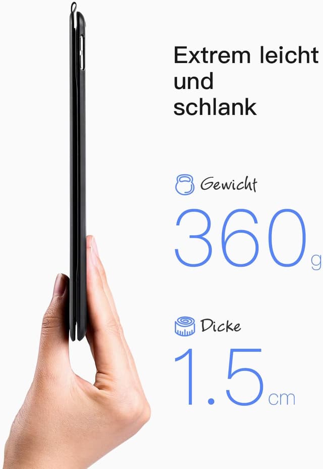 Detalle de Inateck BK2006 Ultraleichte Tastatur Hülle 360 g