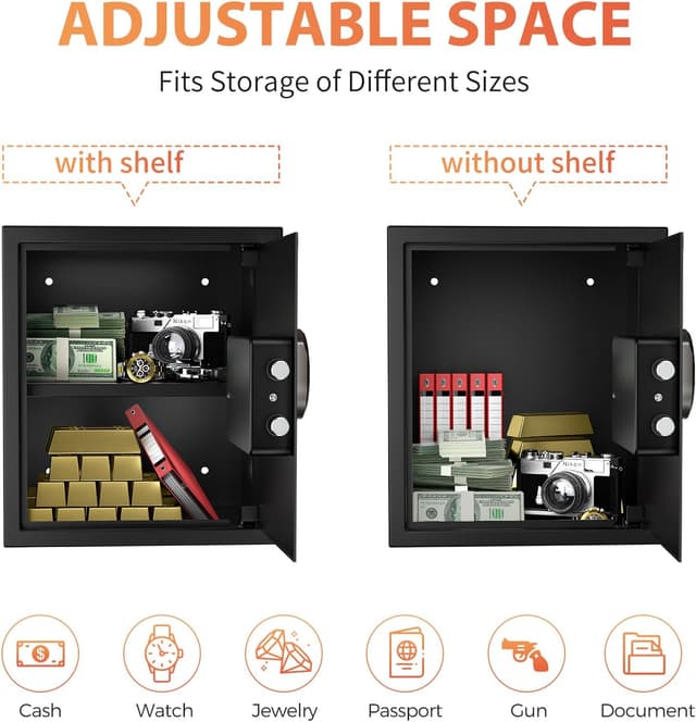 Detalle 1 de KABISAFE 45L Elektronischer Tresor mit Zahlenschloss