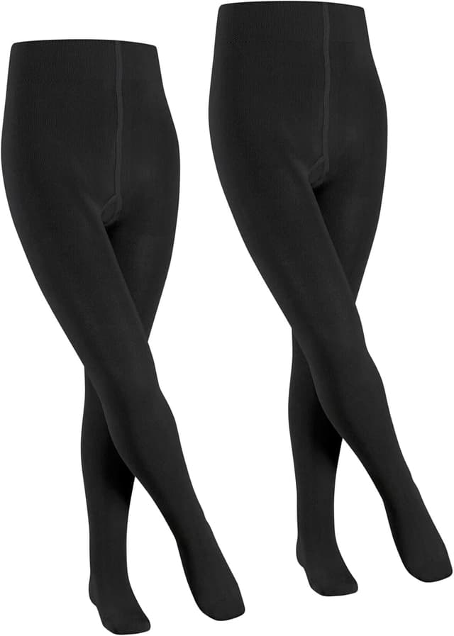 Detalle de FALKE Unisex Kids Family 2-Pack Breathable Cotton Tights