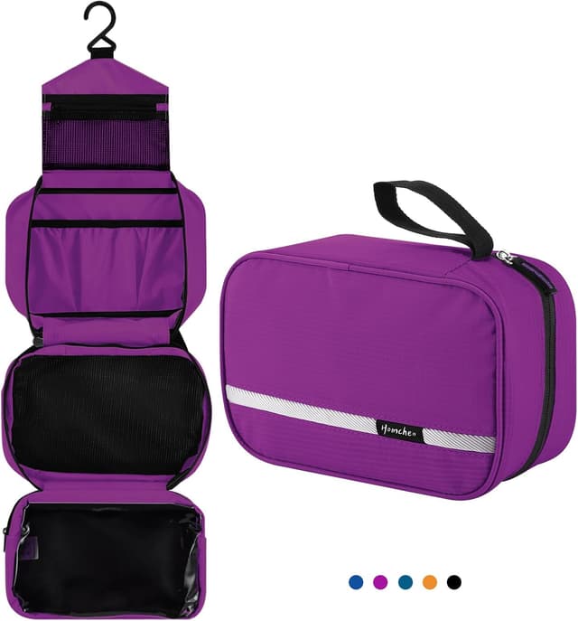 Thumbnail 6 de homchen Hängende Reise-Toilettentasche aus wasserabweisendem Oxford-Stoff (faltbar) – für Männer & Frauen