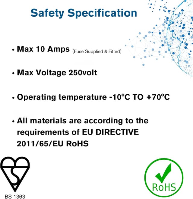 Thumbnail 5 de C2G 80603 câble électrique 3 m BS1363