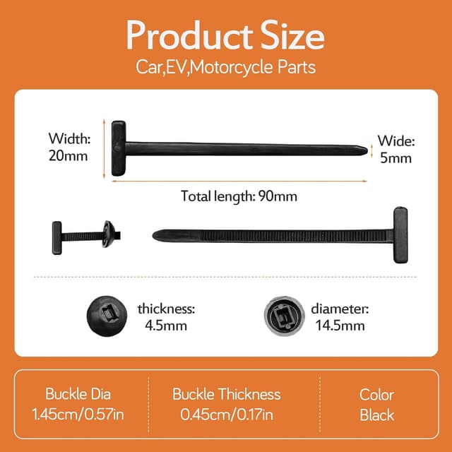 Thumbnail 6 de IGRARK 150er Universal-Kabelbinder-Verschluss mit UV-beständiger Nylonhalterung (Click-Mechanismus)
