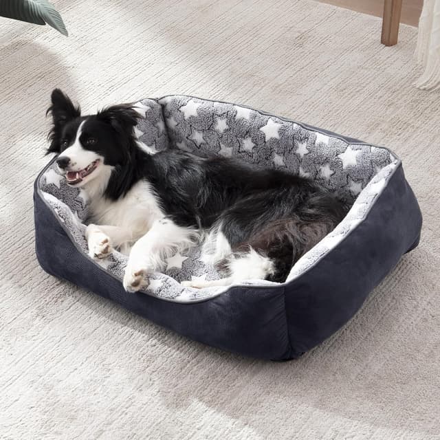 Detalle de MIXJOY dog bed XL for comfort, 89 x 64 x 23 cm