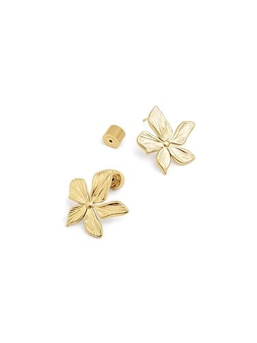 Detalle 2 de SINGULARU Jasmine Pendientes flor 18Kt