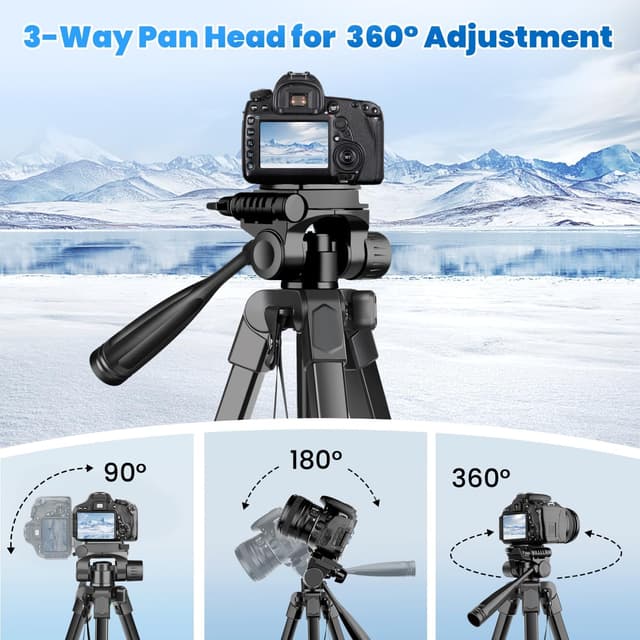 Detalle 2 de JOILCAN 206 cm Kamera-Stativ für Handy 35 cm
