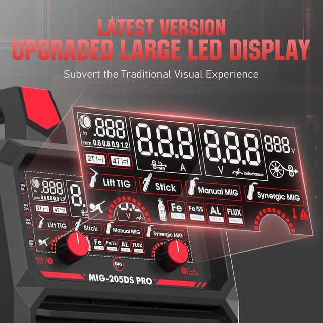 Detalle 2 de YESWELDER MIG-205DS PRO 200A MIG Welder
