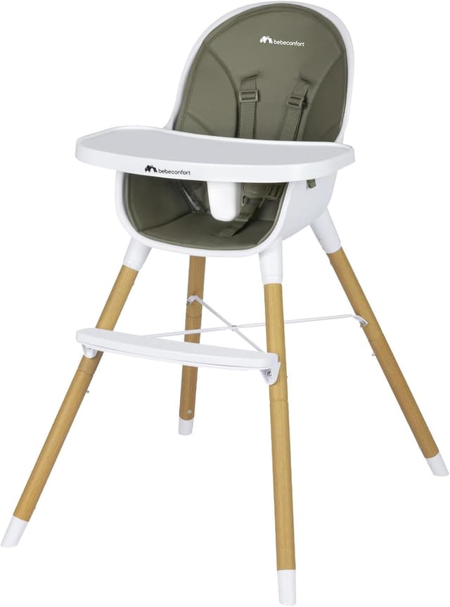 Detalle de Bebèconfort Avista seggiolone pappa evolutivo 2 in 1 Mineral Green, trasformabile in sedia (da 6 mesi fino a 30 kg)