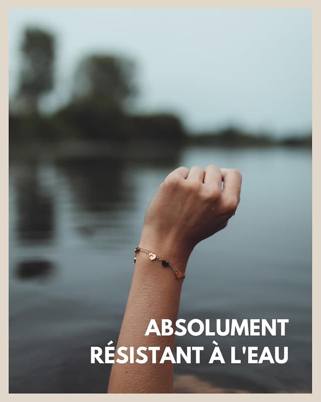 Detalle de GD GOOD.designs EST. 2015 Bracelet cœur filigrané ajustable pour femme (demoiselle d’honneur) en or / argent / or rose