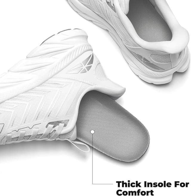 Detalle de ALLSWIFIT Slip-On Athletic Sneakers for Women — breathable, anti-slip training shoes