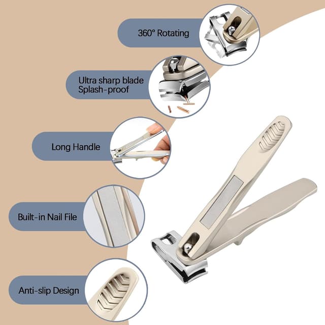 Thumbnail 4 de VOGARB 360° Rotating Nail Clippers for Seniors