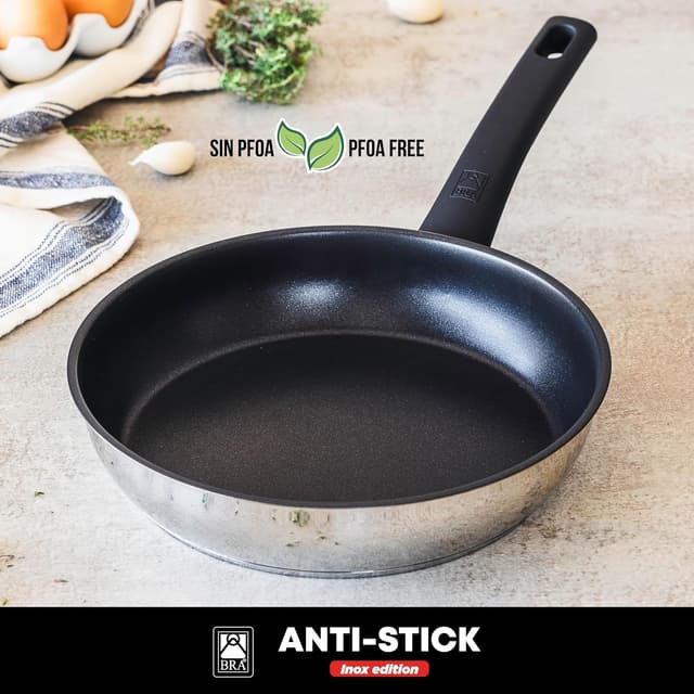Thumbnail 5 de BRA Antistick Inox Set 3 sartenes 18/22/26 cm
