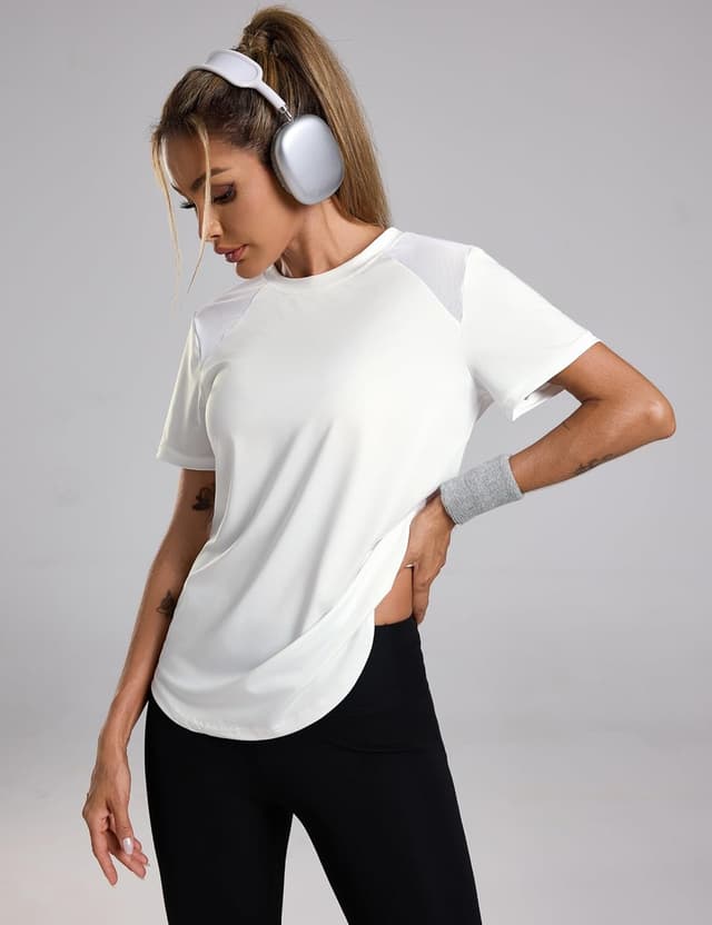 Thumbnail 6 de Terecey Tee shirt Sport femme manches courtes en maille respirante à séchage rapide