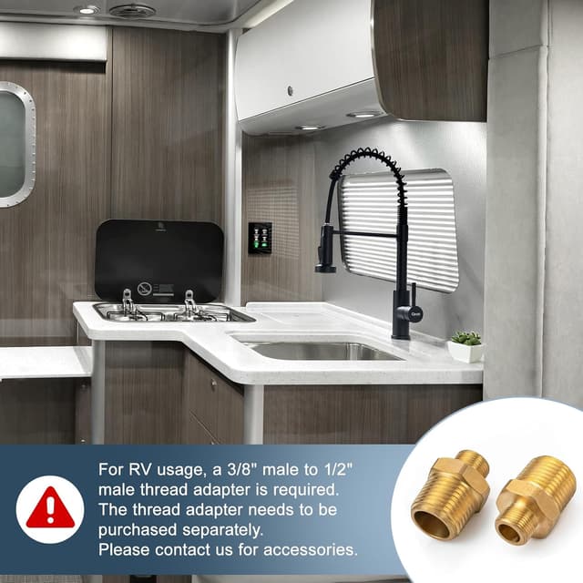 Thumbnail 5 de GIMILI Black Kitchen Faucet pull-down sprayer 🚰