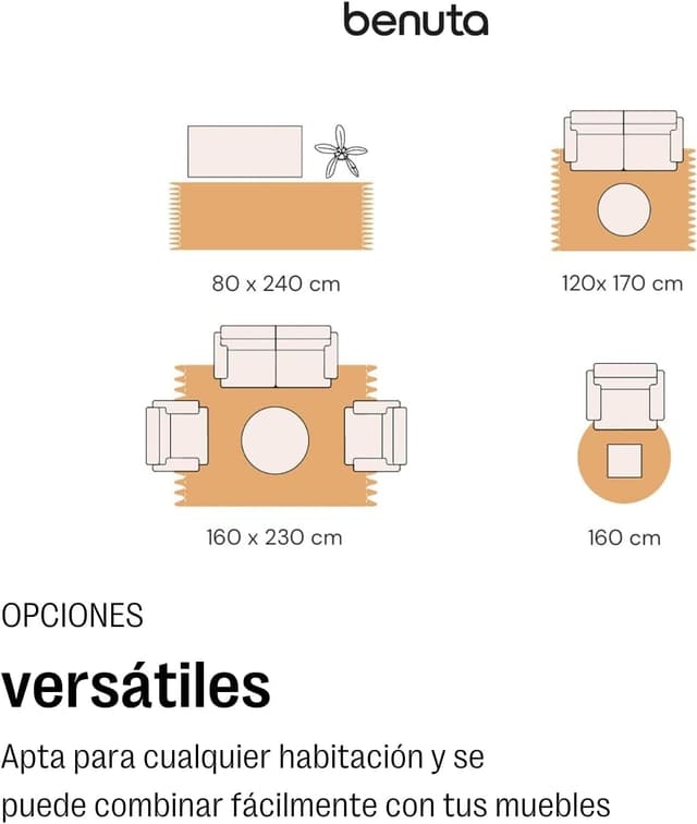 Thumbnail 5 de benuta Basic Alfombra Algodón Ron 160 cm