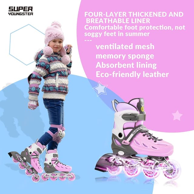 Detalle 2 de SUPER YOUNGSTER Adjustable Inline Skates for Youth