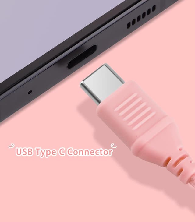 Detalle 2 de Bywulanda Kinder-Kopfhörer mit LED-Lichtern, USB Typ-C, Mikrofon und Lautstärkebegrenzer (85/94 dB)