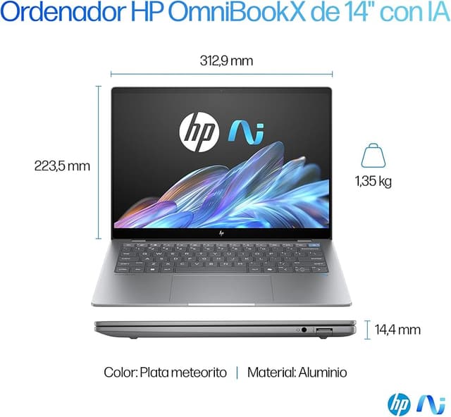 Thumbnail 2 de HP OmniBook X AI 14-fe0001ns - Potente portátil IA 14"