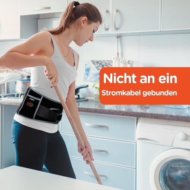 Detalle 1 de Comfytemp Wärmegürtel 25Wh Akku – Heizgürtel für Rücken 🌡