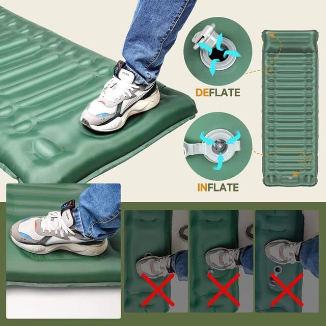 Detalle 2 de BLUEVER Materasso da campeggio 14 cm 🌲