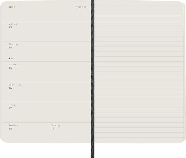 Detalle de Moleskine Agenda Semanal 2026 Pocket 9x14