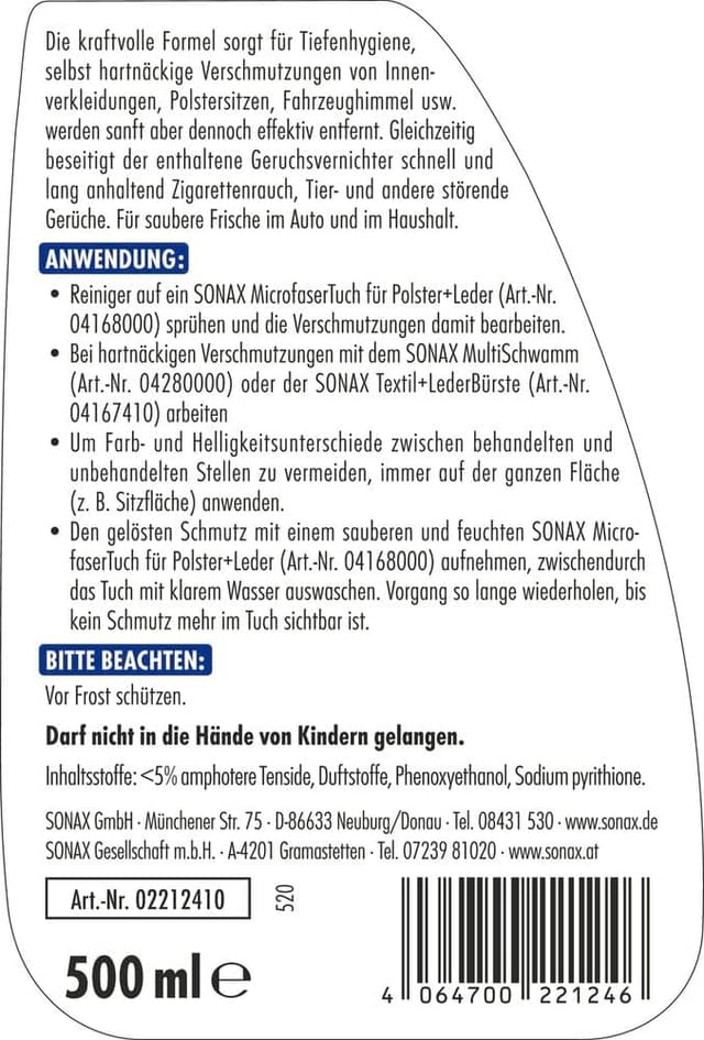 Thumbnail 1 de SONAX XTREME Autoinnenreiniger 500 ml
