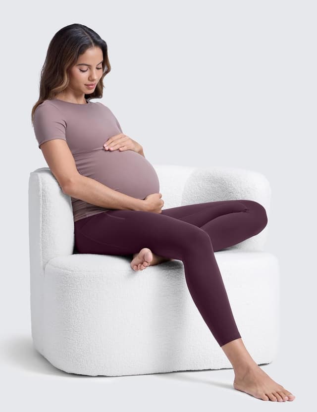 Detalle de CRZ YOGA Donna Butterluxe maternità leggings con tasche e pannello 63 cm