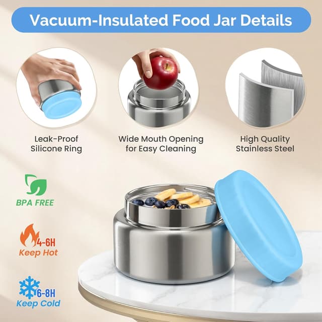 Thumbnail 2 de Beaquee Bento Box for Kids with Soup Thermos 9oz 🍱