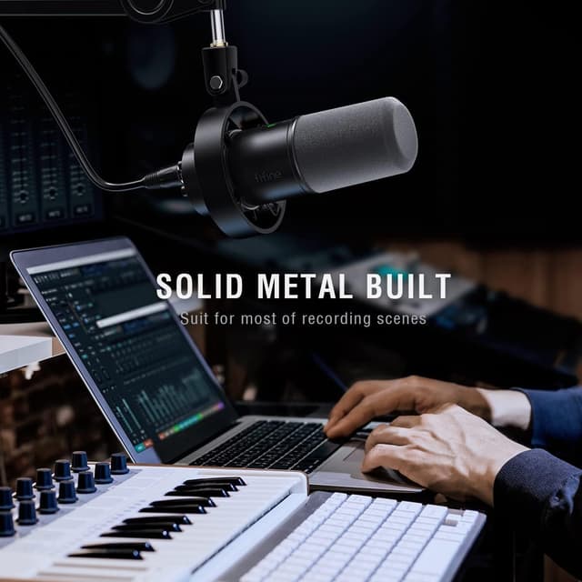 Thumbnail 6 de FIFINE XLR Studio dynamisches USB-Mikrofon (XLR/USB) für Streaming, Podcast & Gaming
