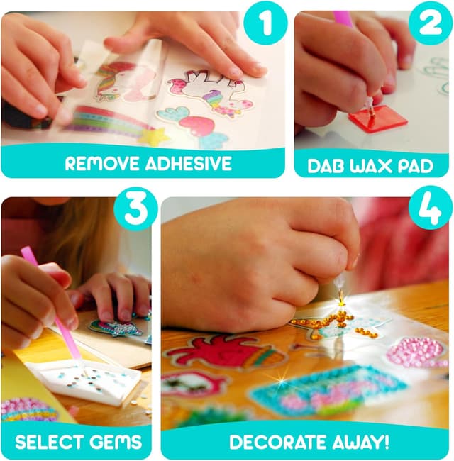 Thumbnail 4 de Blue Squid Mermaid Diamond Art Kit for Kids