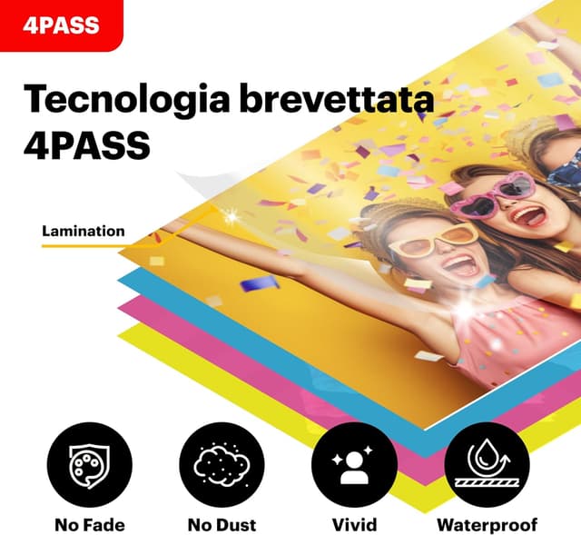 Detalle de KODAK Mini Shot 3 Retro: fotocamera istantanea con stampante fotografica 2-in-1 (bianca), 38 fogli, formato 7,6×7,6 cm