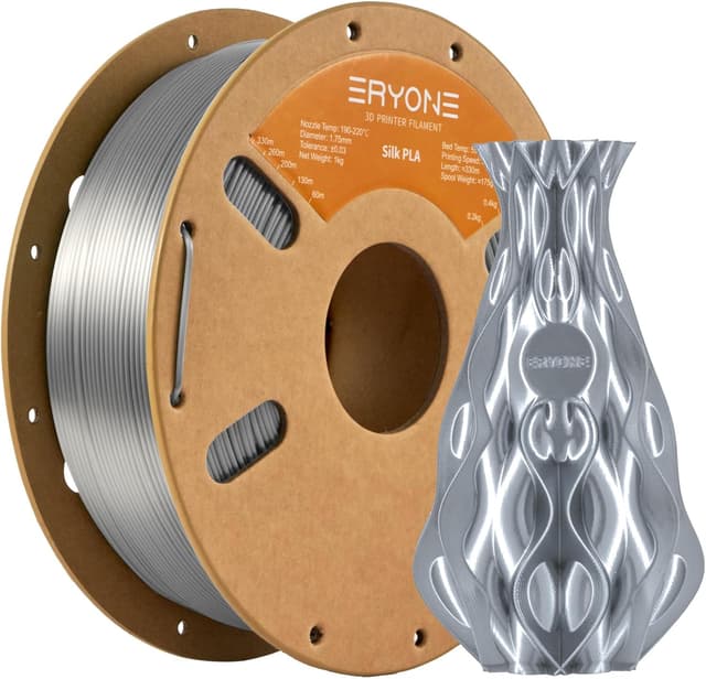 Imagen de ERYONE Silk PLA 1.75mm 1kg spool — Silk Silver en OfertitasTOP