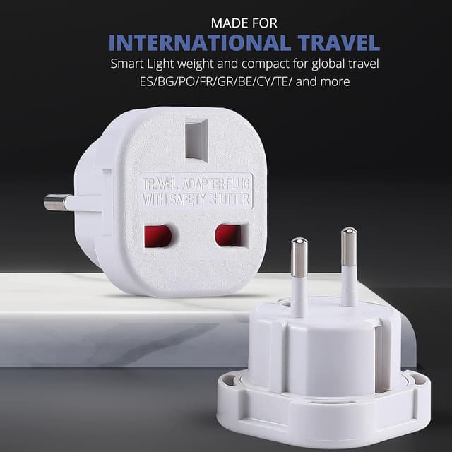 Thumbnail 5 de DAPTER 5 Pack UK to EU Plug Adapter 10A