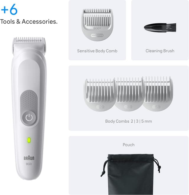 Thumbnail 6 de Braun Series 3 Body Groomer BG3575 80 Min