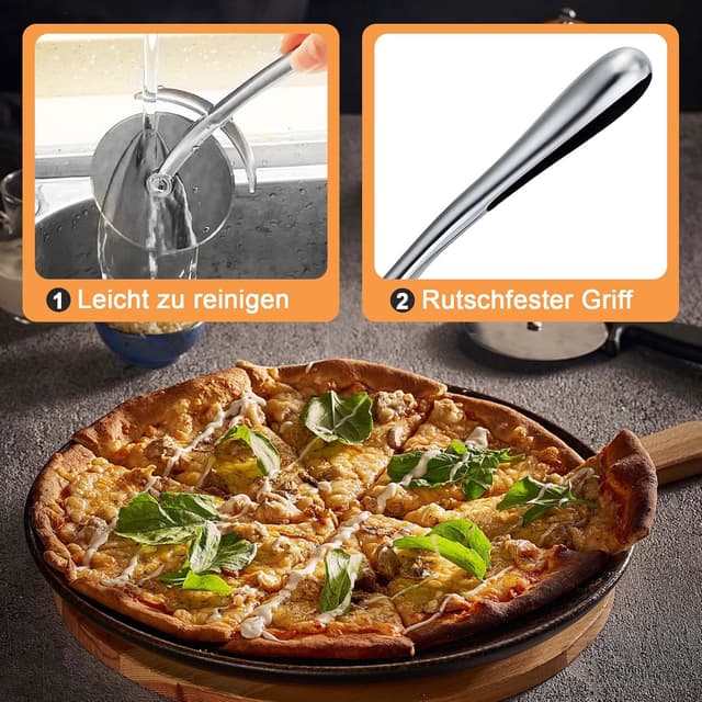 Thumbnail 3 de SURFOU Cortador de Pizza🪓, 6,5 cm, Acero Inoxidable, Lavavajillas