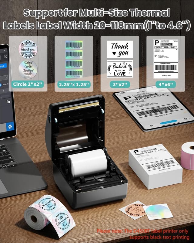 Thumbnail 3 de Phomemo D450BT 4x6 Thermal Label Printer