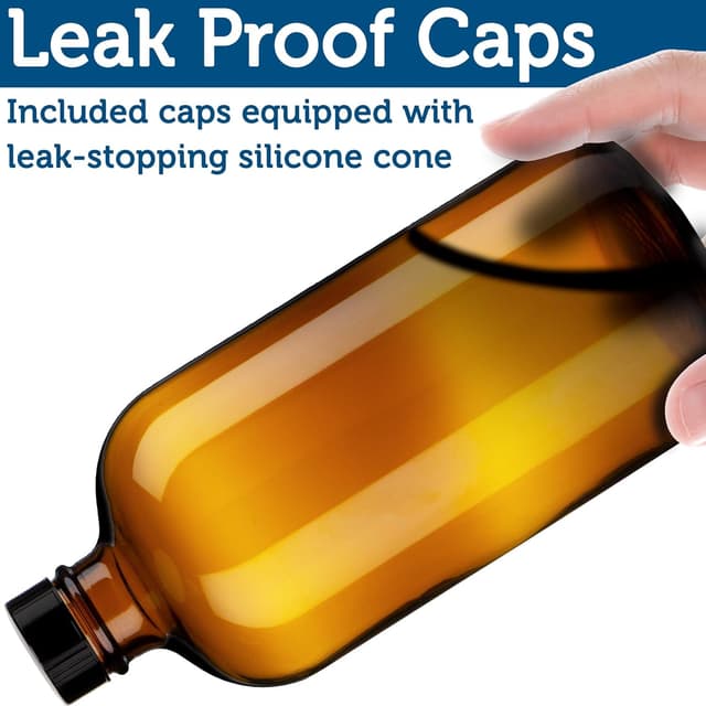 Thumbnail 4 de Sally's Organics 16oz Amber Glass Spray Bottle pack