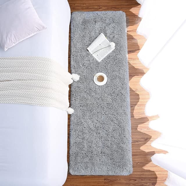 Detalle 2 de Chicrug Soft Runner Rug 2x6 Feet, Grey