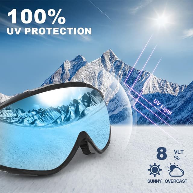 Detalle 2 de Findway Skibrille OTG mit UV-Schutz